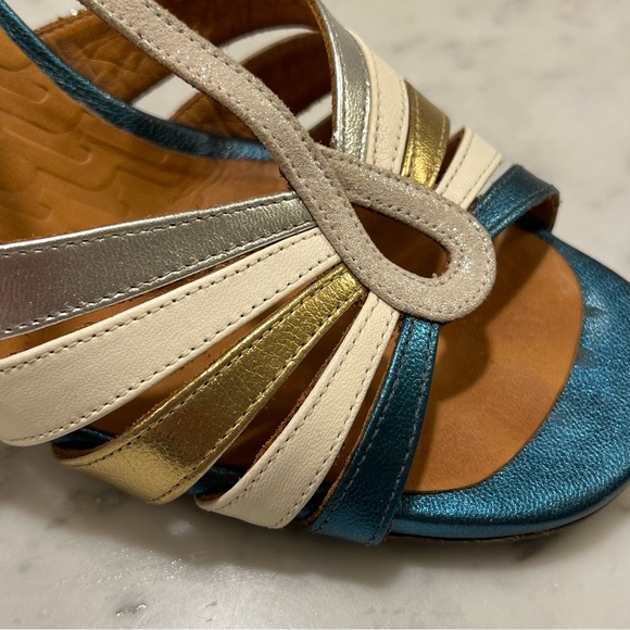 CHIE MIHARA metallic leather strapped sandals - Picture 2 of 13